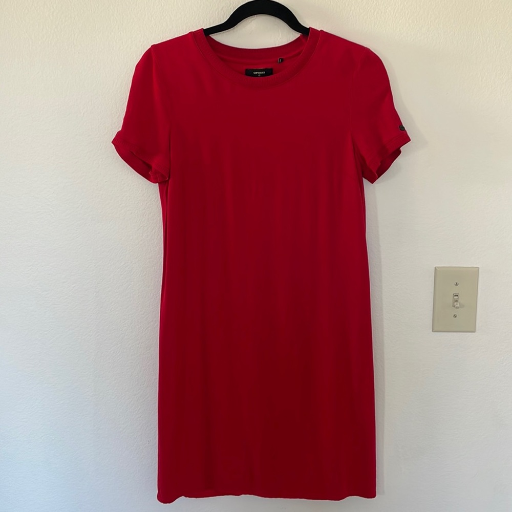 Superdry women red dress size US 4